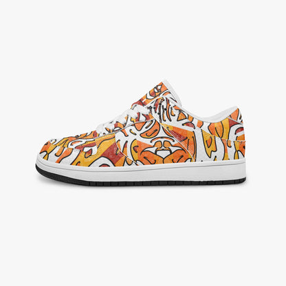 Heavenly Cross Stylish Low-Top Leather Sneakers