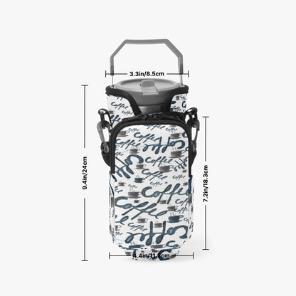 Coffee Tumbler Sleeve with Phone Holder