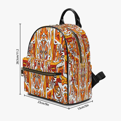 Heavenly Cross All Over Printed PU Backpack