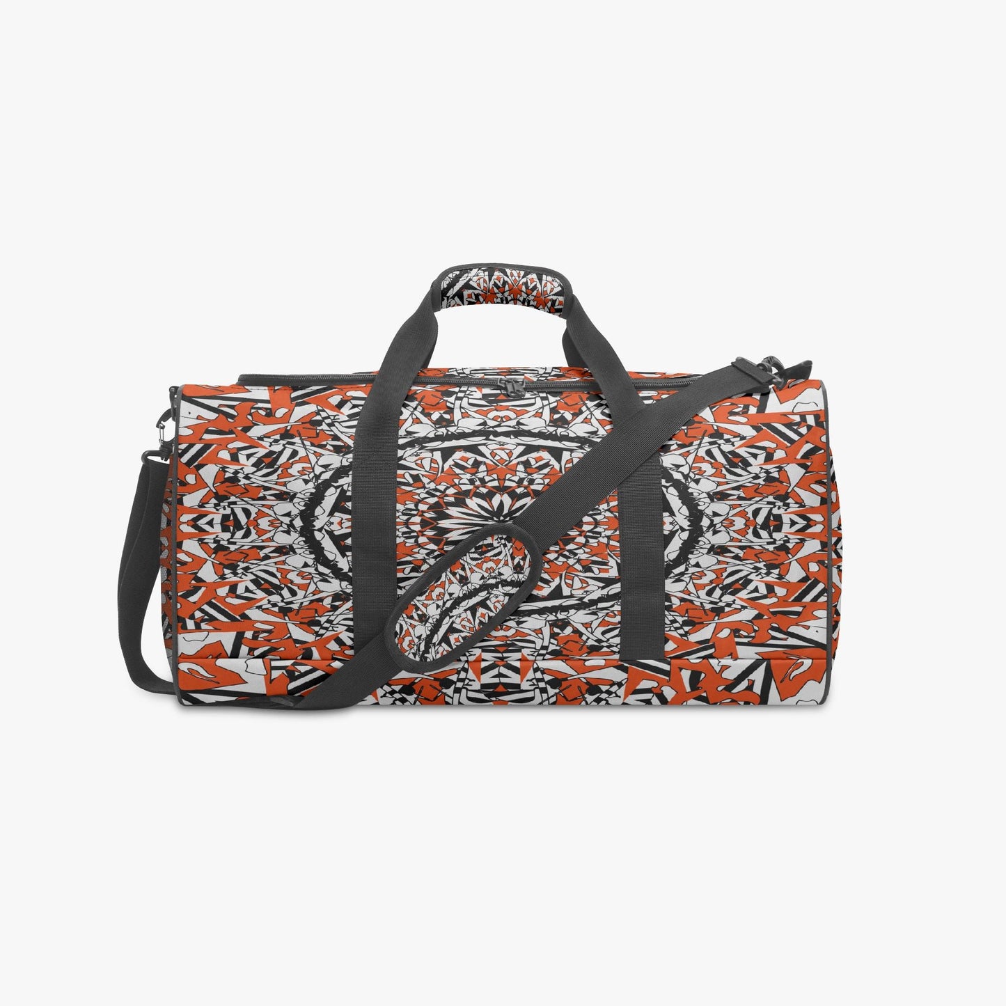 Flower Bloom In Orange Duffel Bag