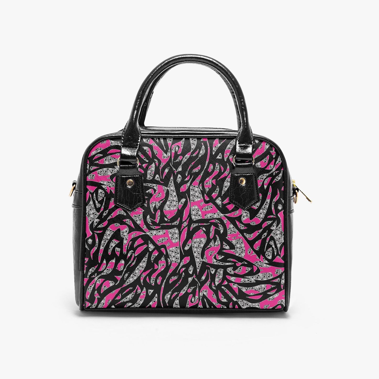 Skullfetti Casual Leather Saddle Bag