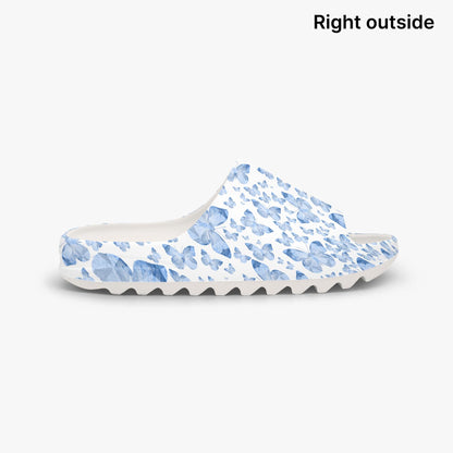 Blue Butterflies In White Slides