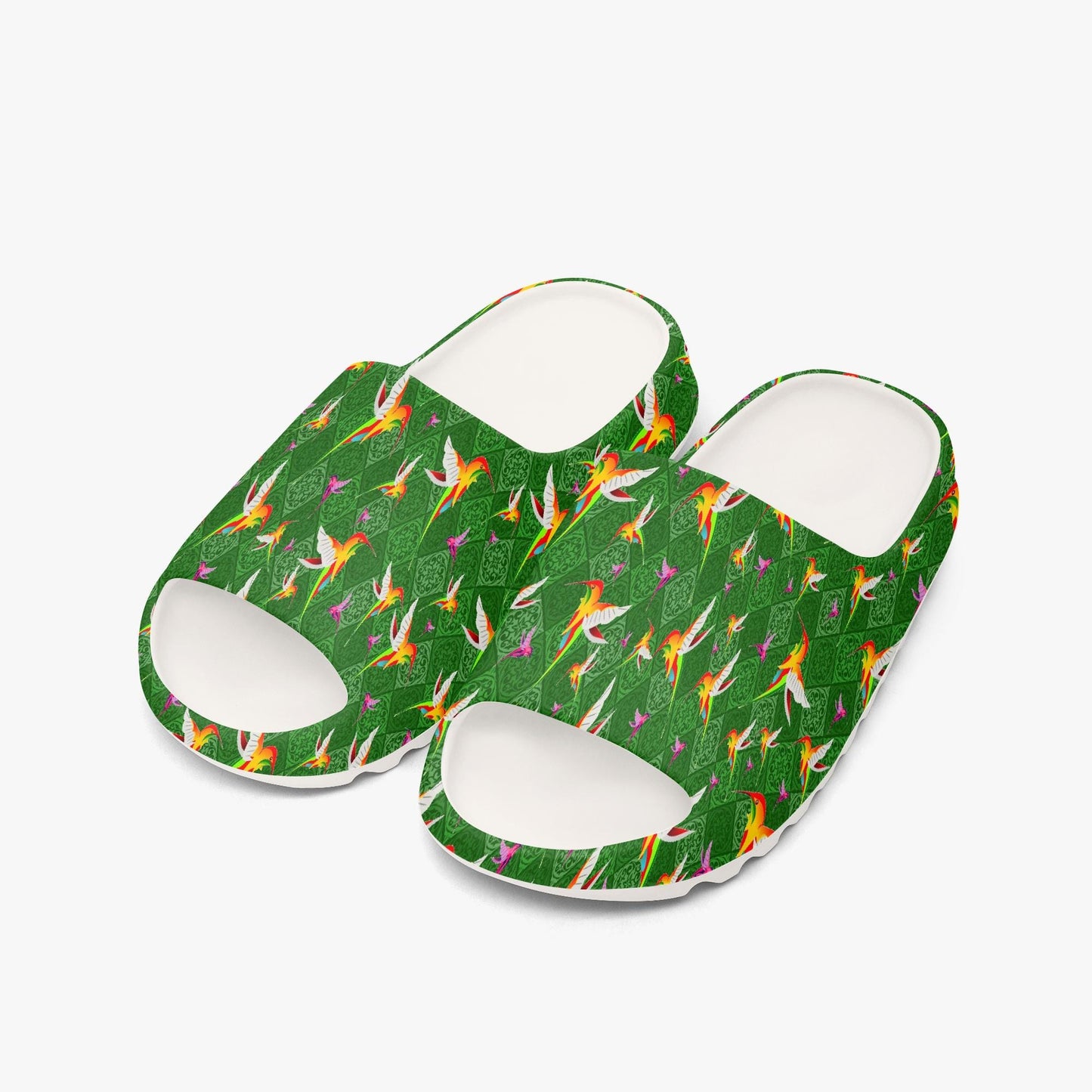 Humming Birds In Green AOP Slides