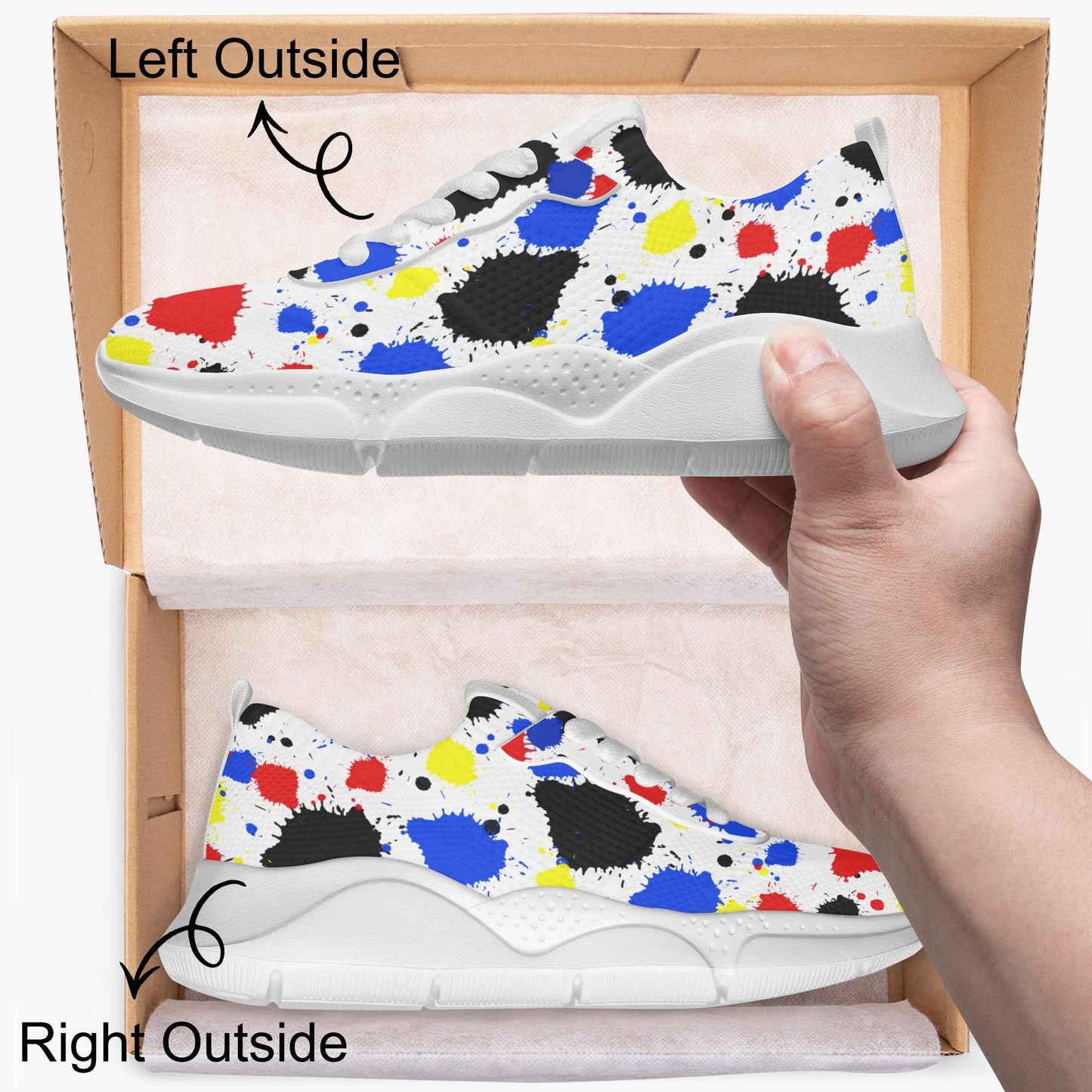Paint Drip Women's Running Shoes