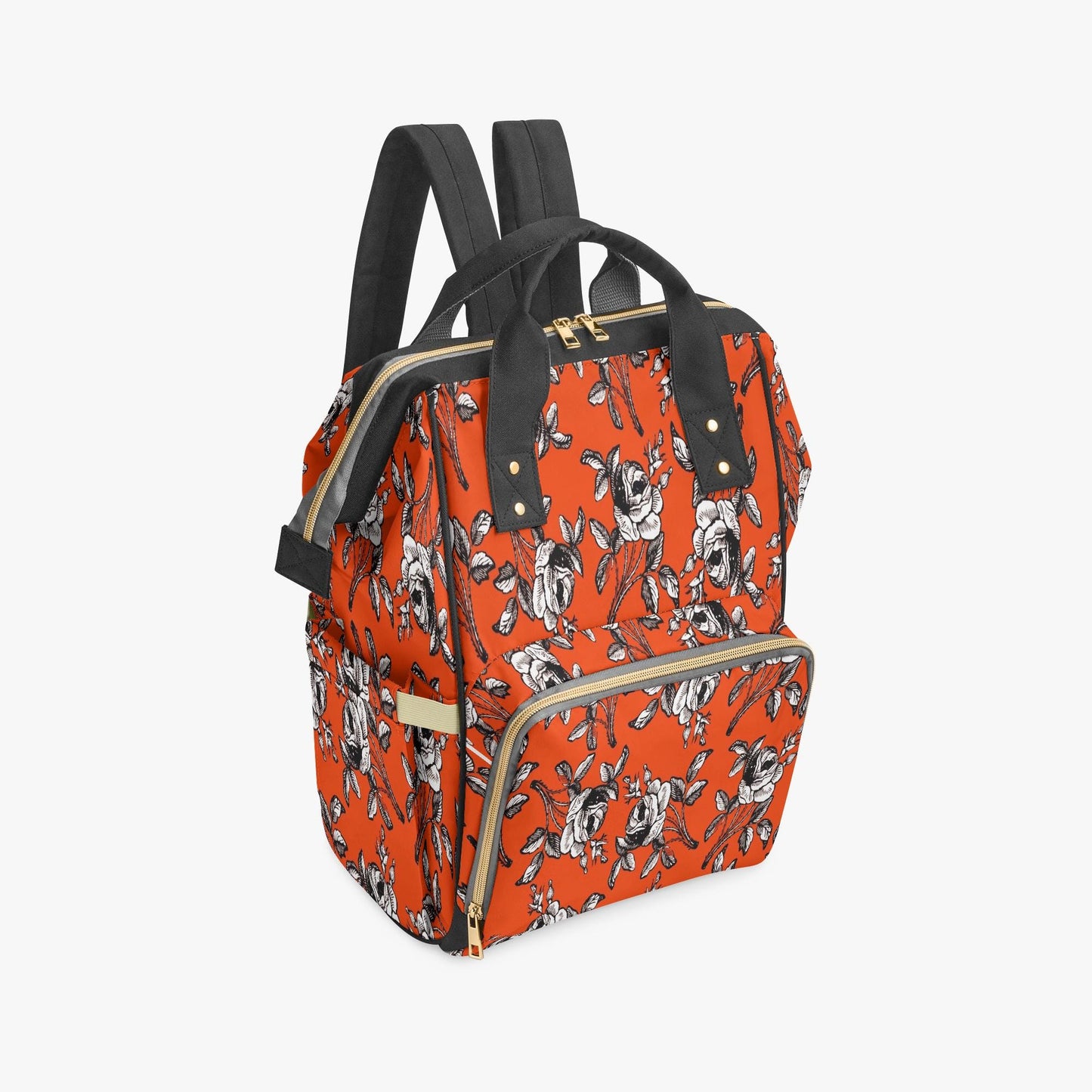 Roses In Orange Baby Momaz Diaper Backpack