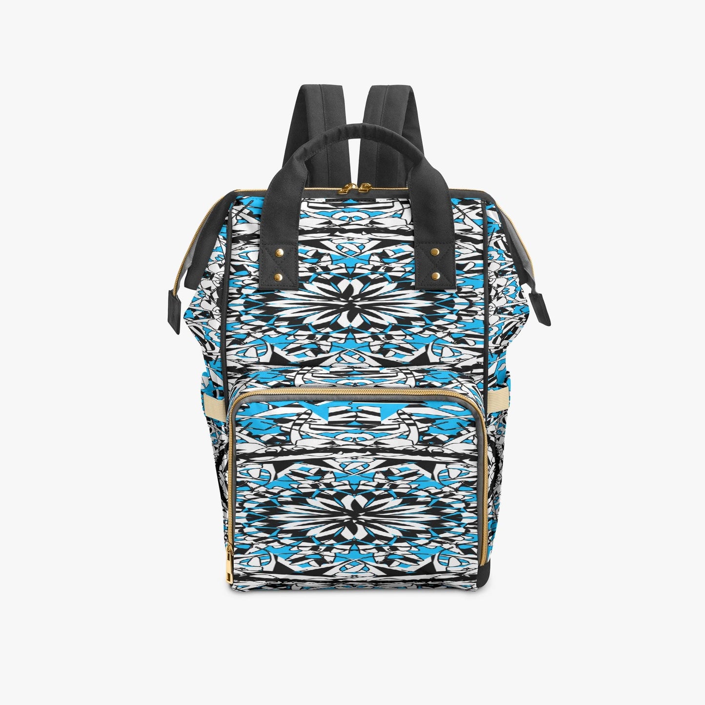 Flower Bloom In Blue Baby Momaz Diaper Backpack