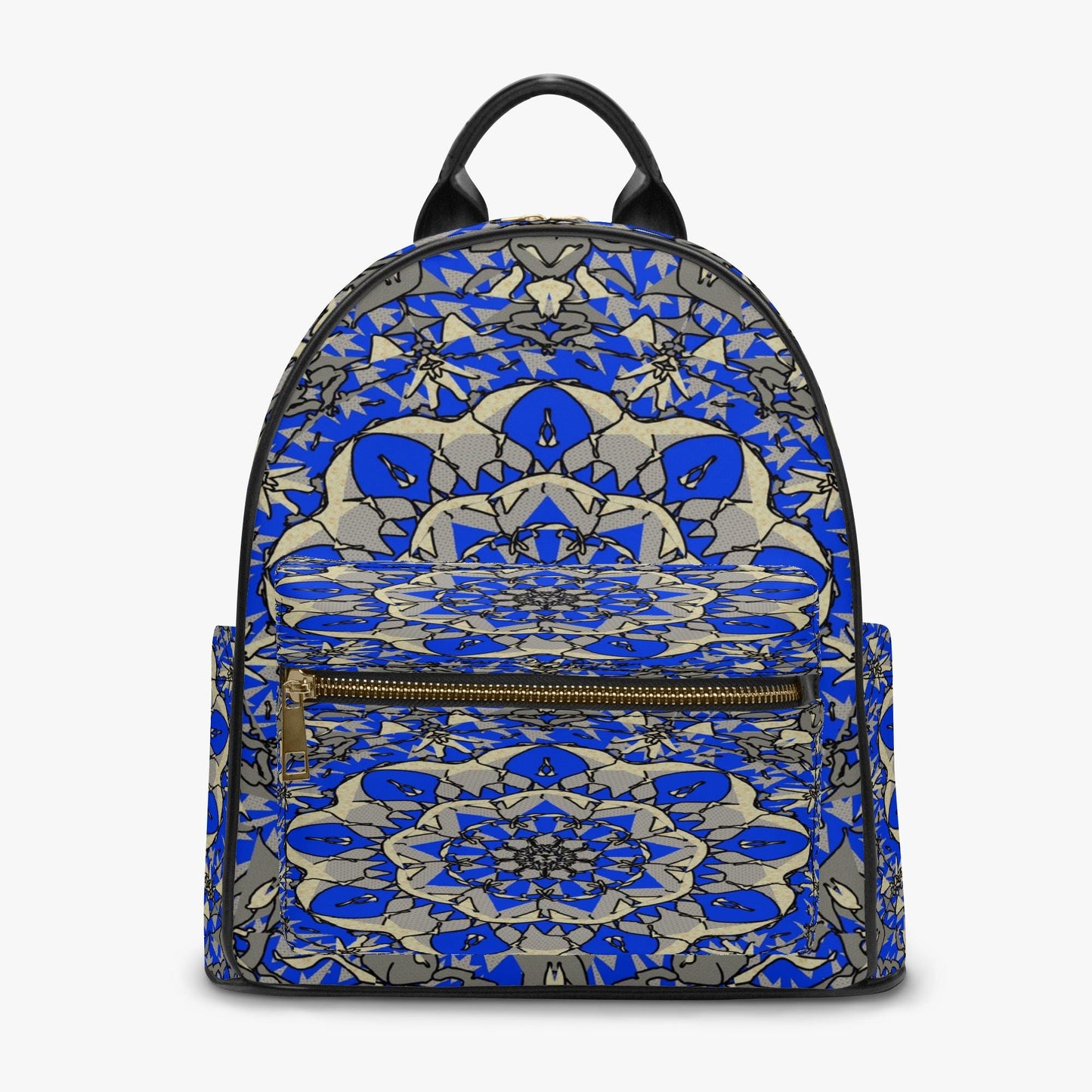Blue Breeze All Over Printed PU Backpack