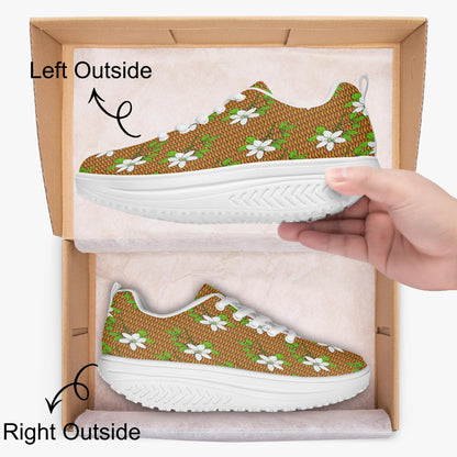 Floral Casual Women’s Mesh Rocking Shoes