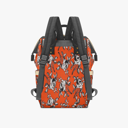Roses In Orange Baby Momaz Diaper Backpack