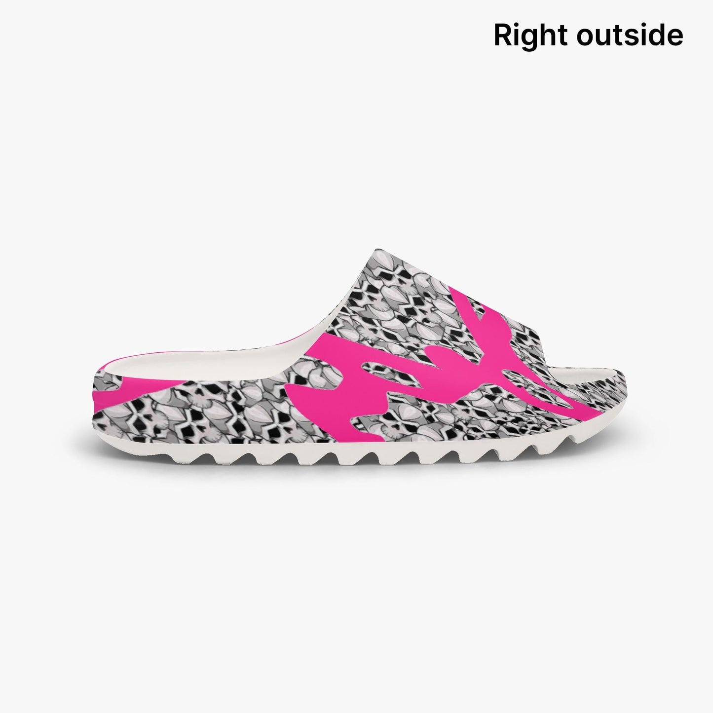Skulls In Pink AOP Slides
