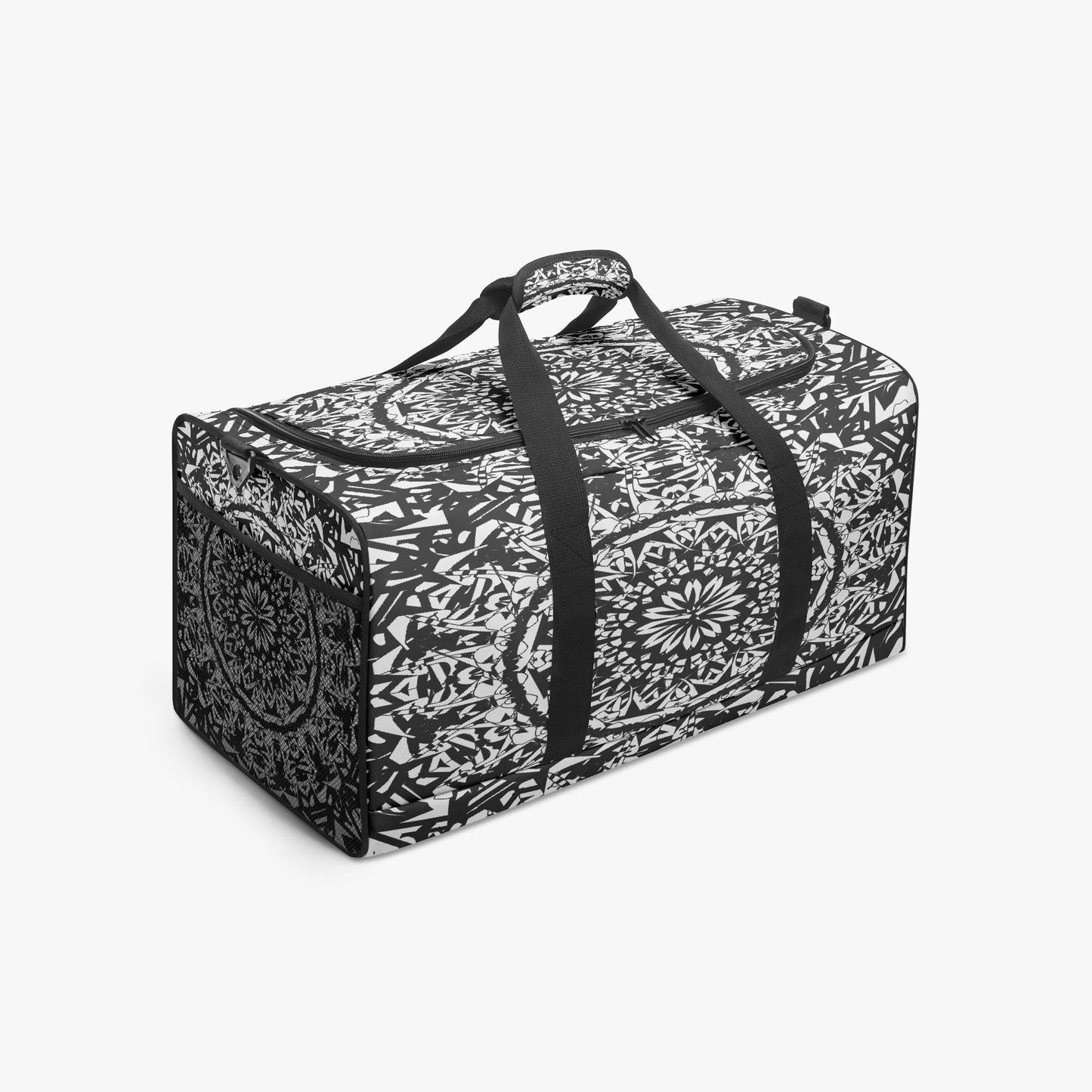 Flower BloomIn Black Duffel Bag