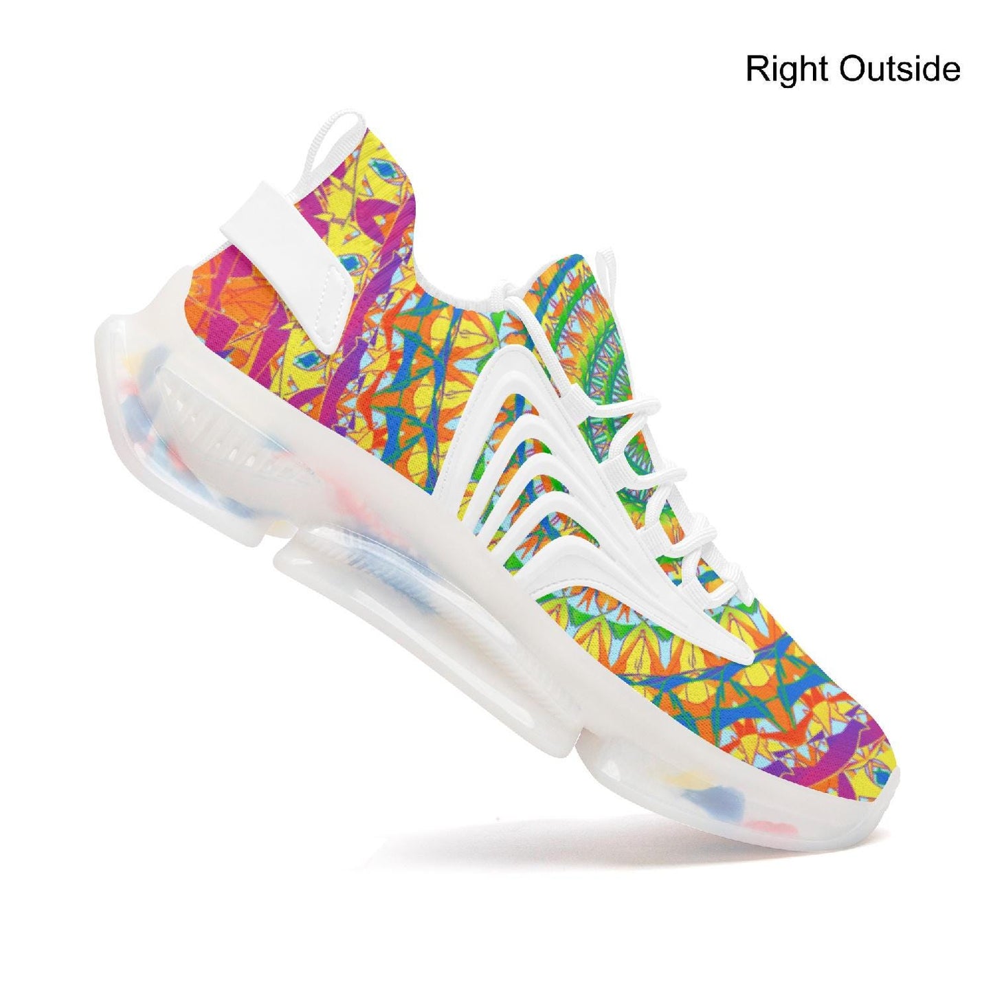 Heavenly Stylish Wings Style Bounce Mesh Knit Sneakers