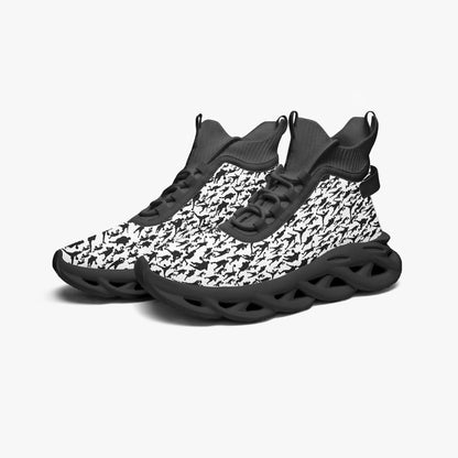 B-Ball Moves High-top Bounce Mesh Knit Sneakers
