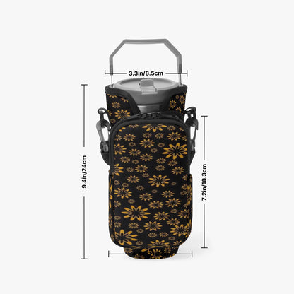 Flower Boomtelyah Tumbler Sleeve with Phone Holder