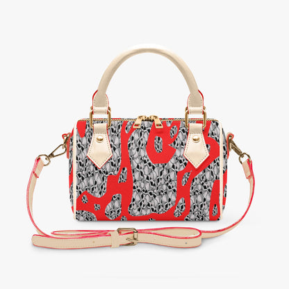 Skulls In Red Chic Crossbody Bags