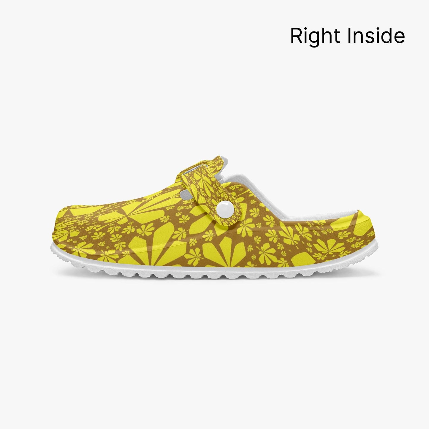 Yellow Floral EVA Nurse Clogs