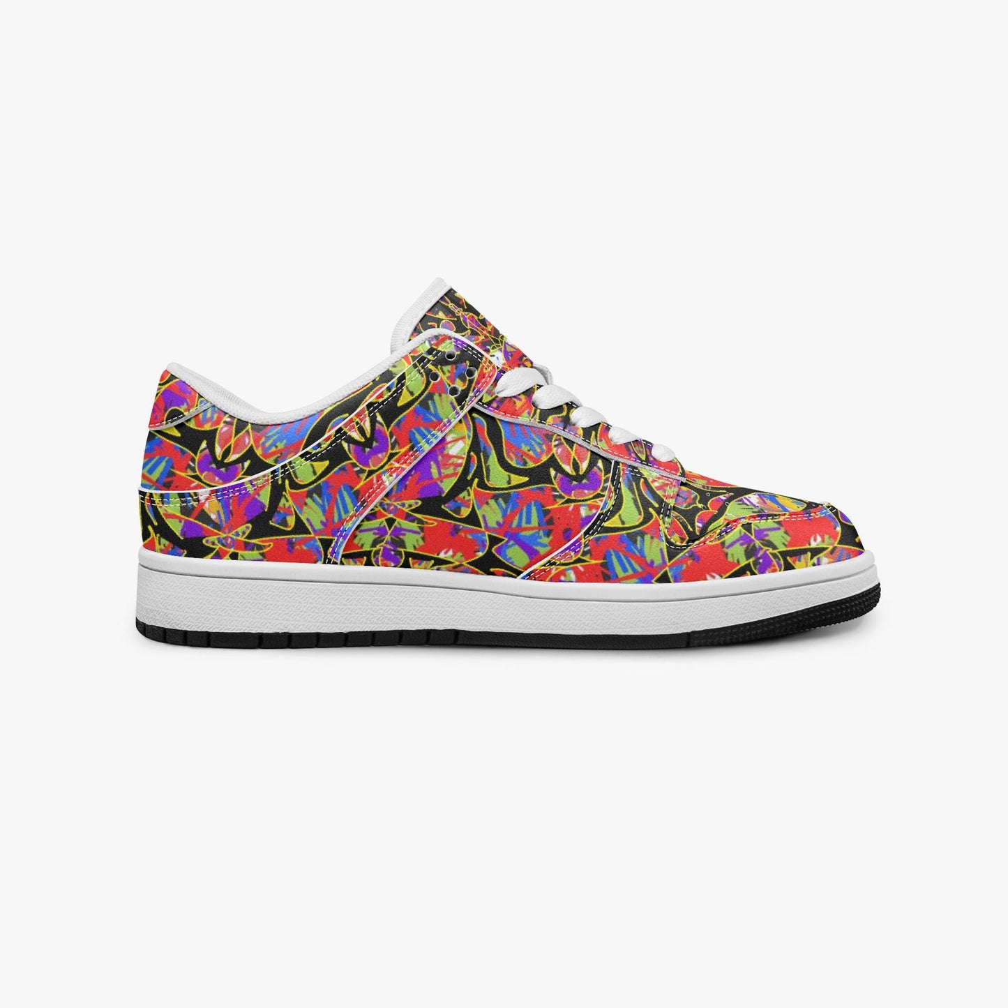 Color Bound Dunk Stylish Low-Top Leather Sneakers