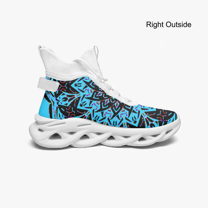 Galactic X High-top Bounce Mesh Knit Sneakers