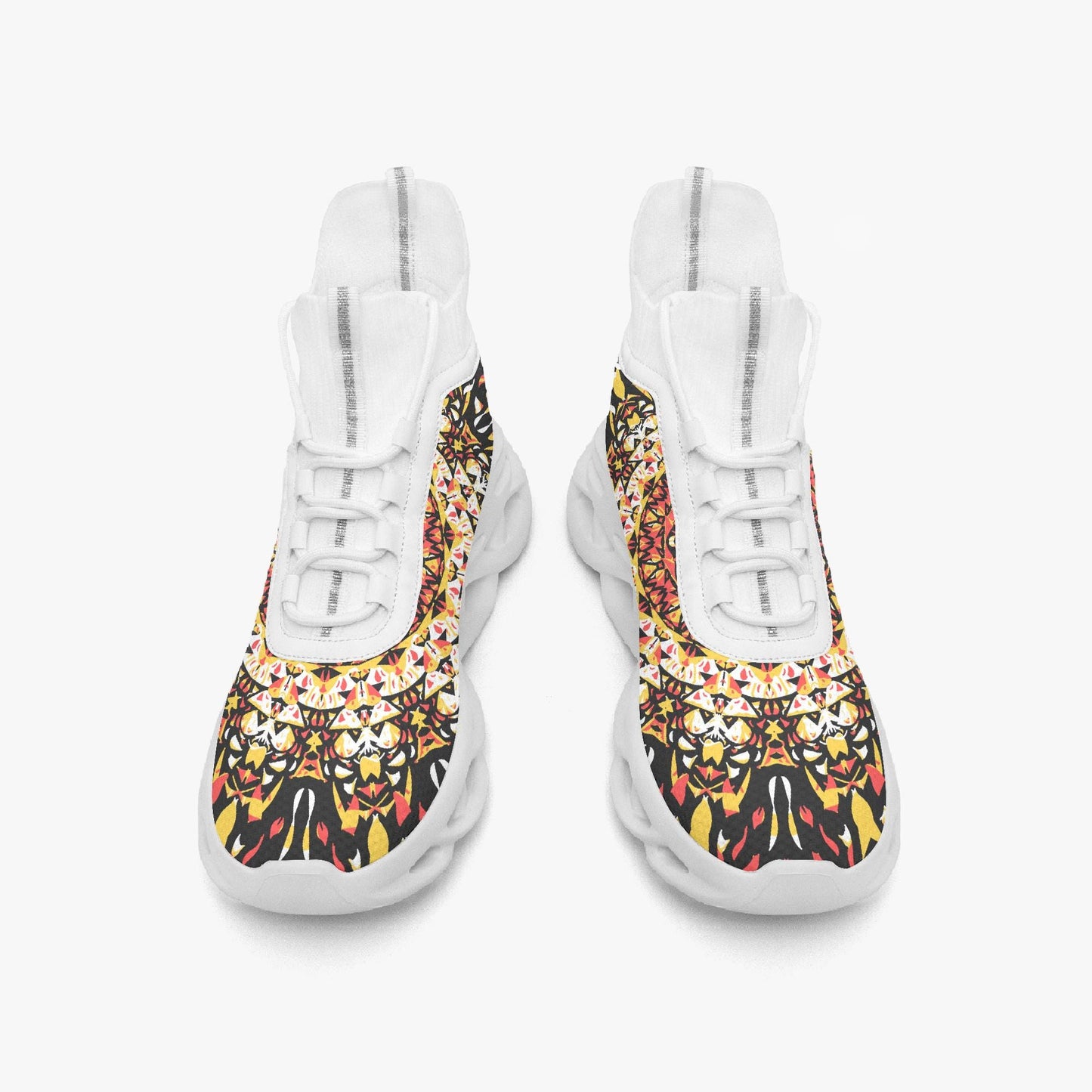 Grace Blossom High-top Bounce Mesh Knit Sneakers