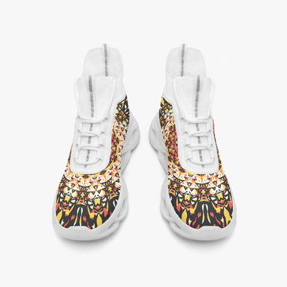 Grace Blossom High-top Bounce Mesh Knit Sneakers