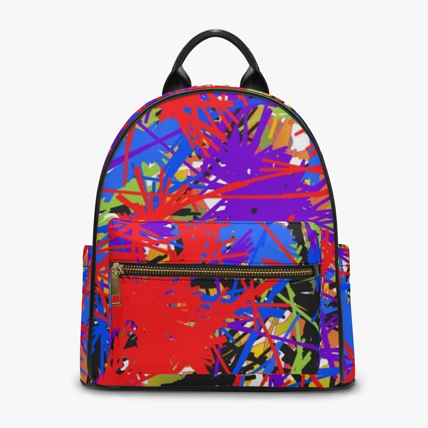 Splash Out Over Printed PU Backpack