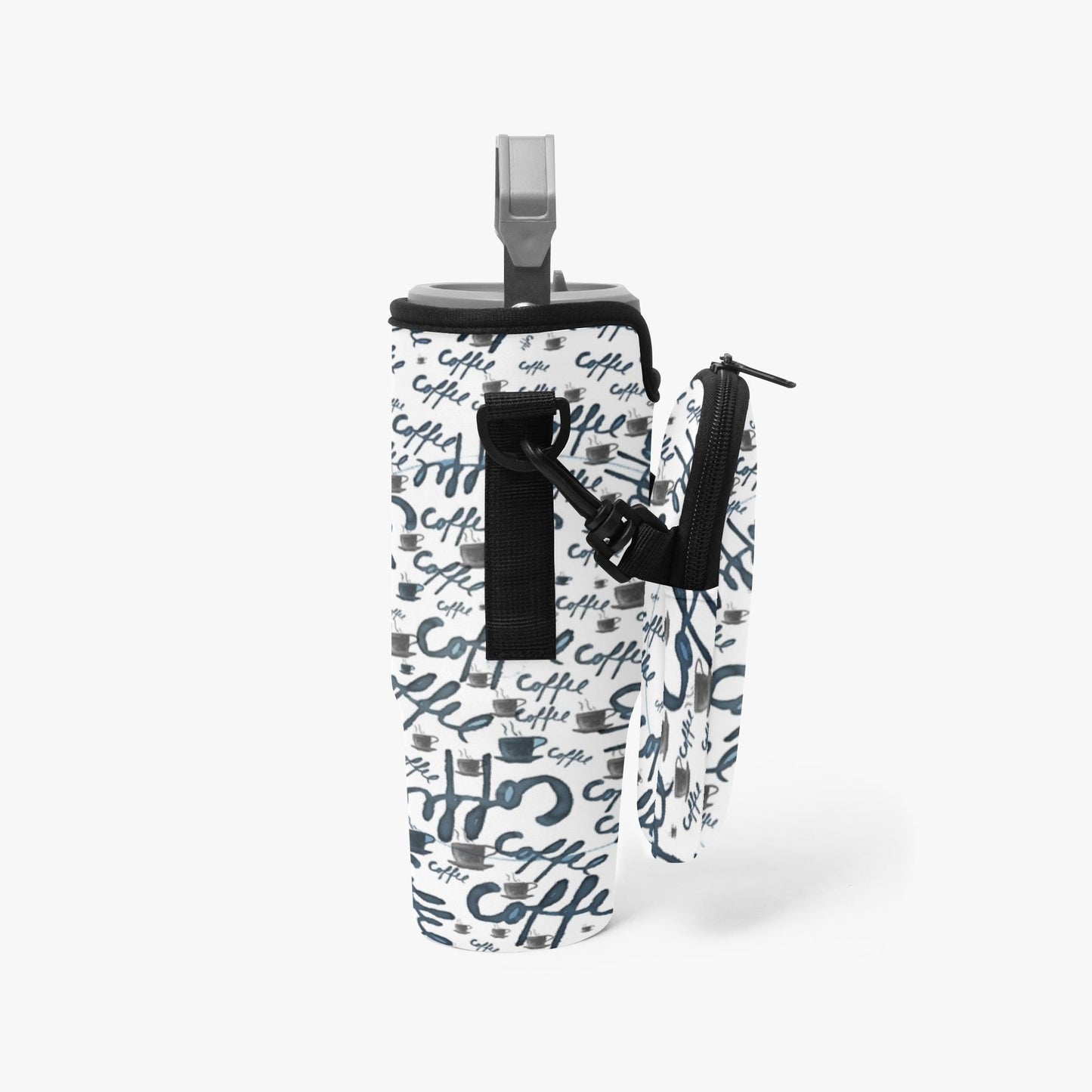 Coffee Tumbler Sleeve with Phone Holder