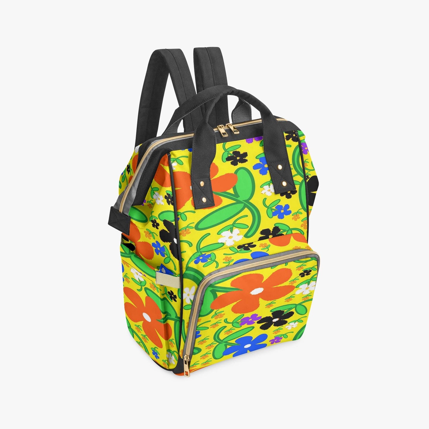 Colorful Flowers Baby Momaz Diaper Backpack