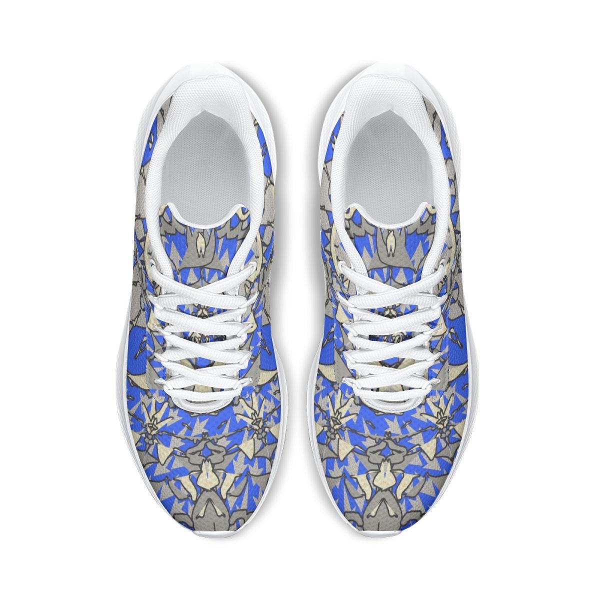 Blue Breeze Waving Running Shoes
