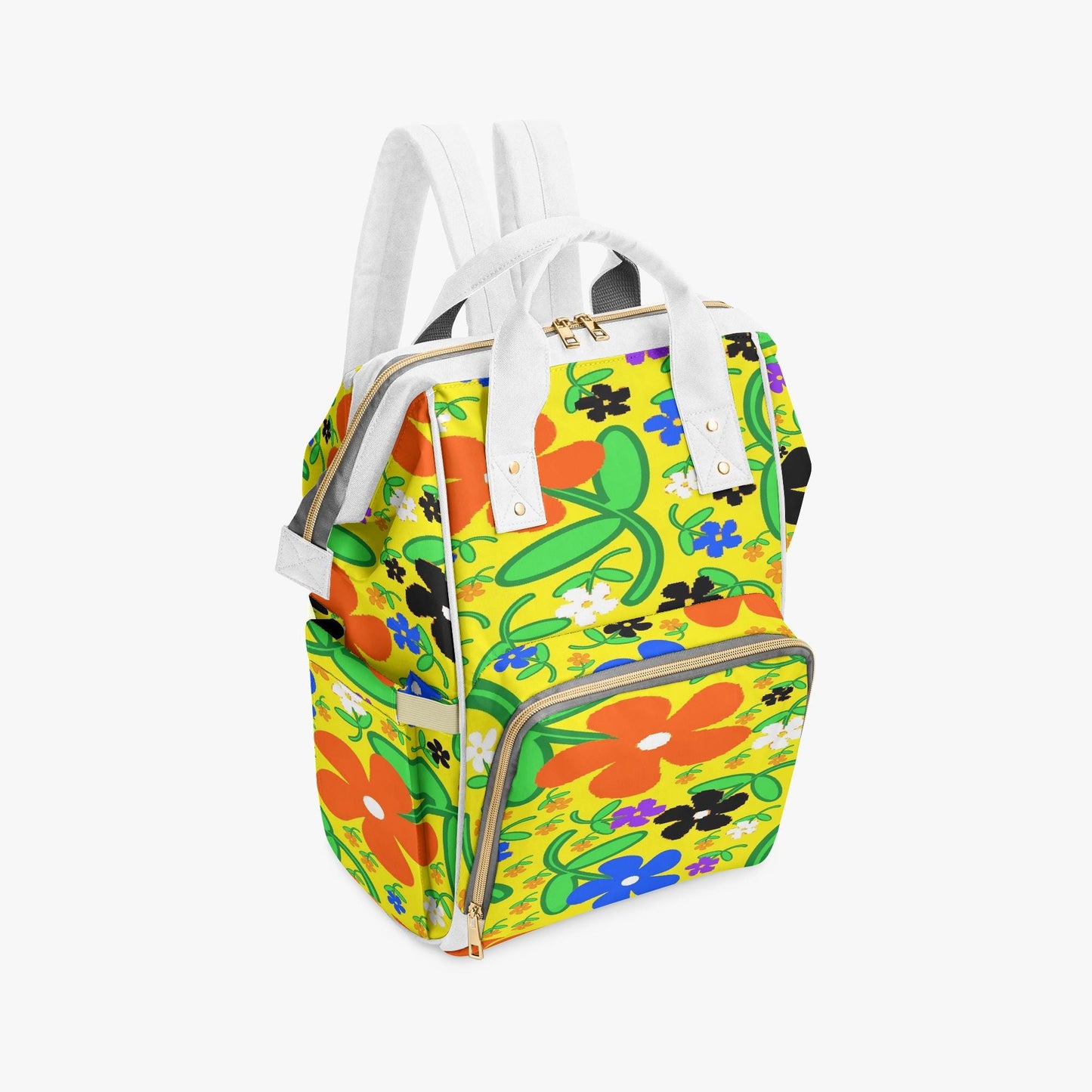 Colorful Flowers Baby Momaz Diaper Backpack