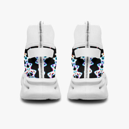 Web Wave High-top Bounce Mesh Knit Sneakers