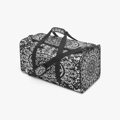 Flower BloomIn Black Duffel Bag