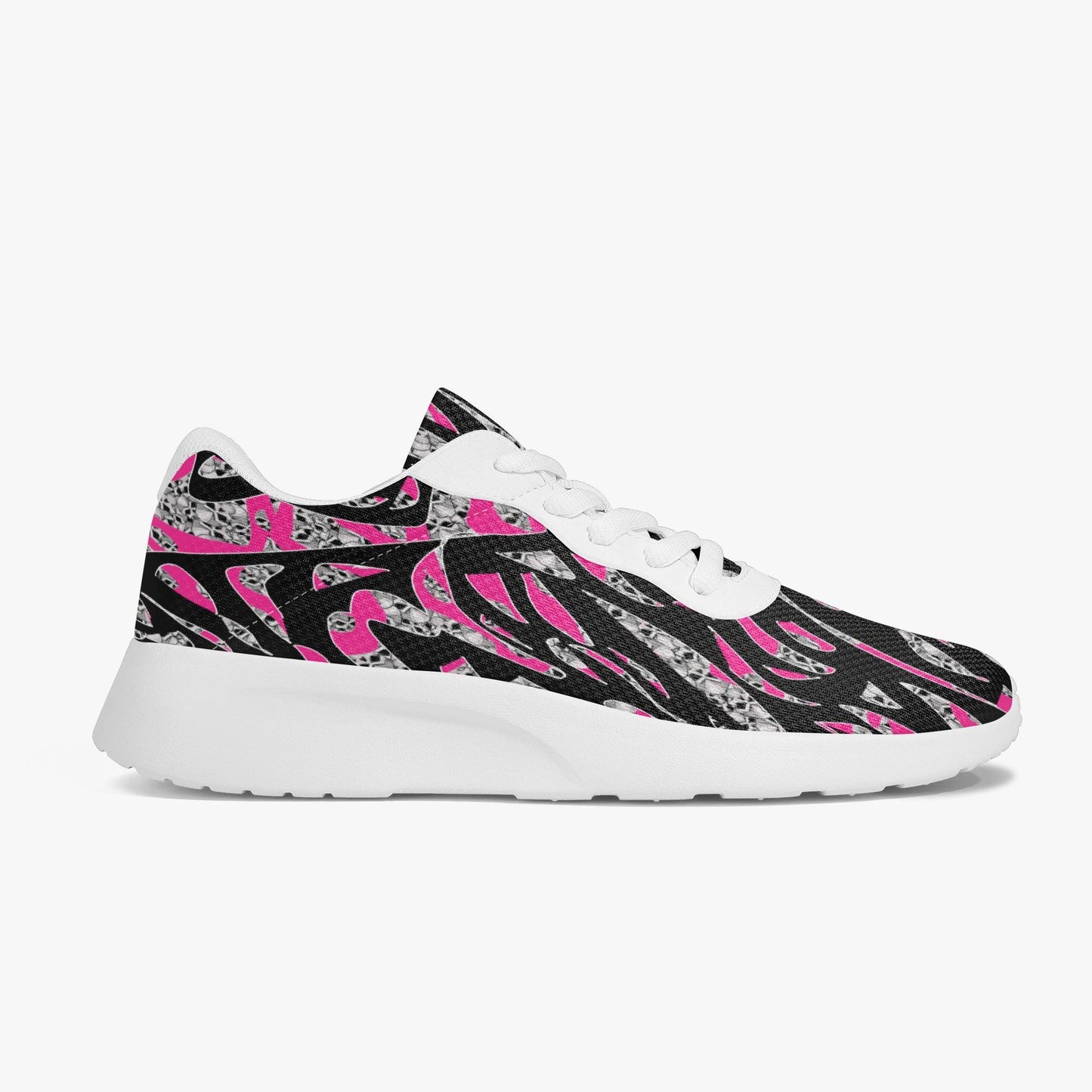 Skullfetti Lifestyle Mesh Running Shoes - White