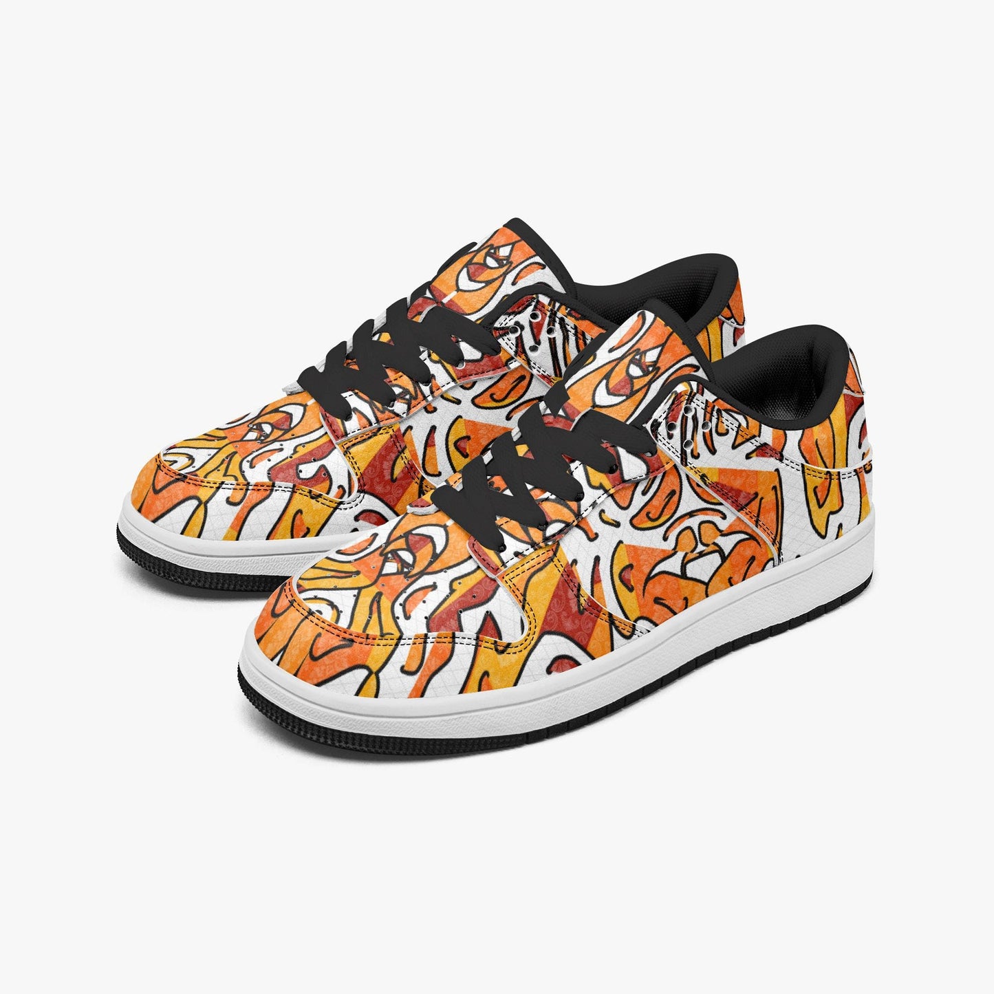 Heavenly Cross Stylish Low-Top Leather Sneakers