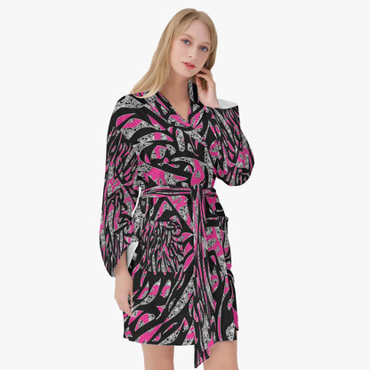 Skullfetti Women's Loose-fitting Bathrobe