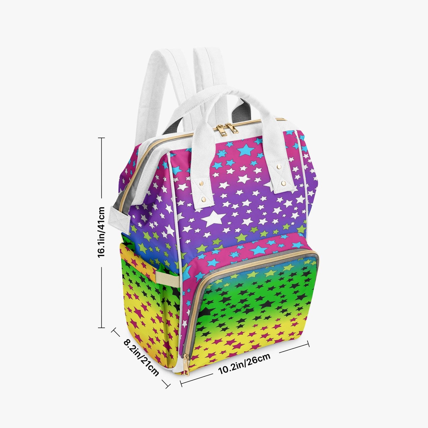 Stars In Rainbow Baby Momaz Diaper Backpack