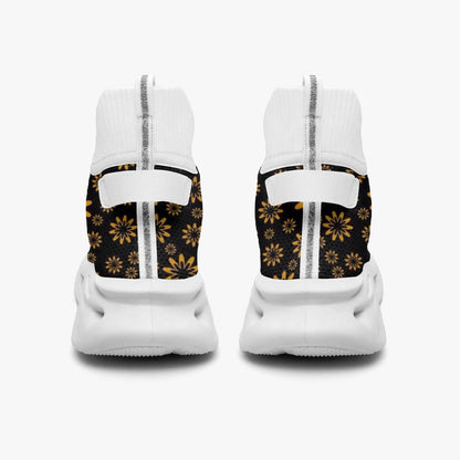 Flower Boomtelyah High-top Bounce Mesh Knit Sneakers