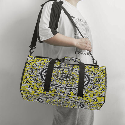 Flower Bloom In Yellow Duffel Bag