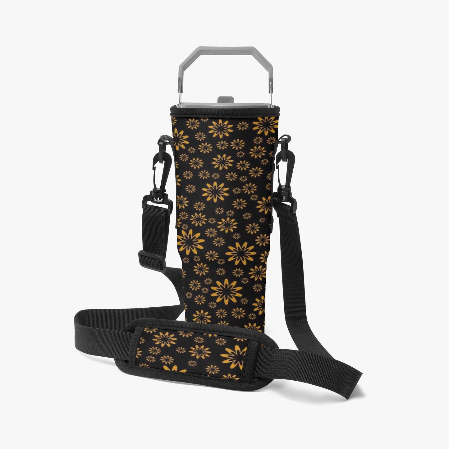 Flower Boomtelyah Tumbler Sleeve with Phone Holder